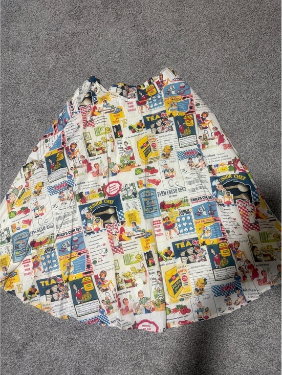 Tulip B Dresses & Skirts - Tulip B Vintage Style Printed Skirt with Elastic Waist